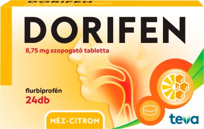 Dorifen méz-citrom szopogató tabletta
