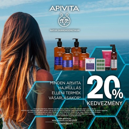 HAJHULLÁS ELLENI TERMÉKEK AKCIÓJA. APIVITA, A GÖRÖG FLÓRA ESSZENCIÁJA. A NATÚRKOZMETIKUM.