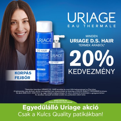 URIAGE D.S. HAJÁPOLÁSI AKCIÓ. CSAK A KULCS QUALITY PATIKÁKBAN.