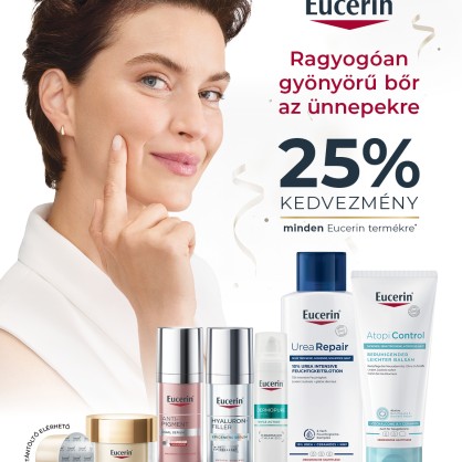 EUCERIN NAPOK 25% KEDVEZMÉNNYEL.