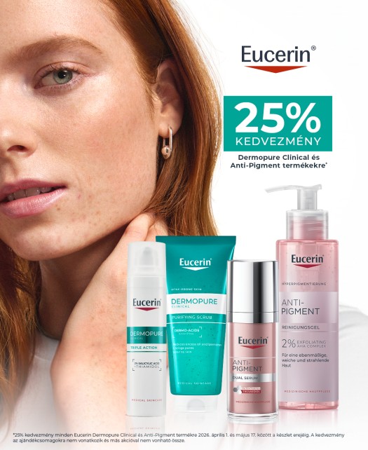 Eucerin Antipigment és Dermopure -25%