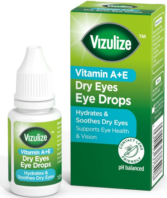 Vizulize Dry Eyes Vitamin A&E Szemcsepp 10 ml