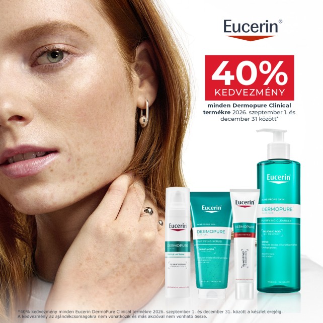 EUCERIN DERMOPURE CLINIC TERMÉKCSALÁD 40%-OS AKCIÓJA