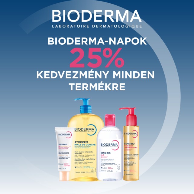 BIODERMA NAPOK -25% KEDVEZMÉNY MINDENRE. 2026.10.15-31.