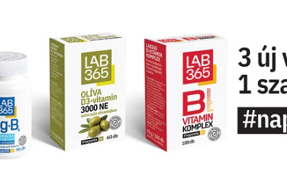 Megérkeztek a LAB365 termékcsalád legújabb vitaminjai