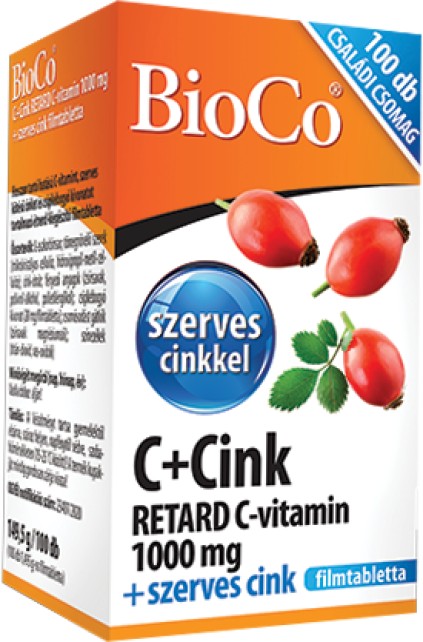 BioCo C+Cink RETARD C-vitamin 1000 mg + szerves cink