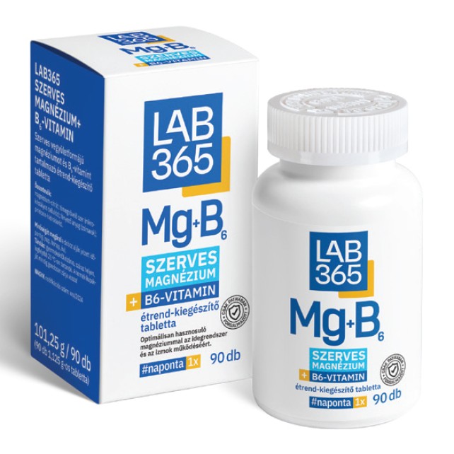 LAB365 Szerves Magnézium+B6-vitamin