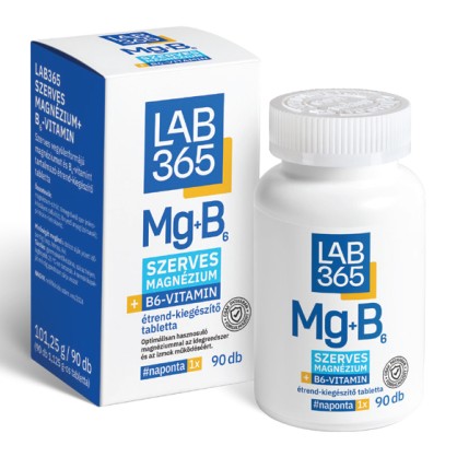 LAB365 Szerves Magnézium+B6-vitamin