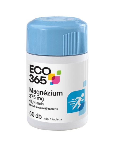 ECO365 Magnézium 375 mg + B6-vitamin tabletta