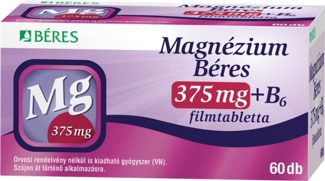 Magnézium Béres 375 mg + B6