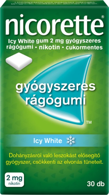 Nicorette® Icy White gum 2 mg